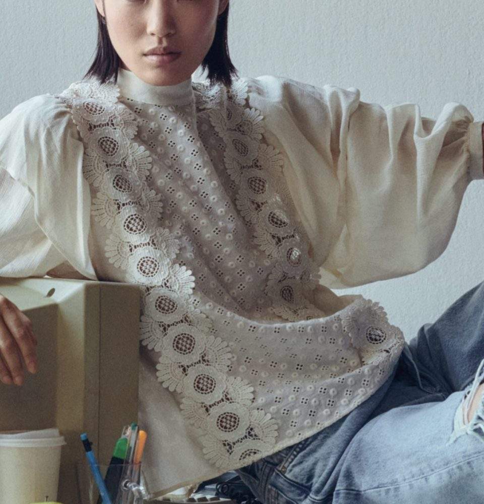 Bijela bluza mango