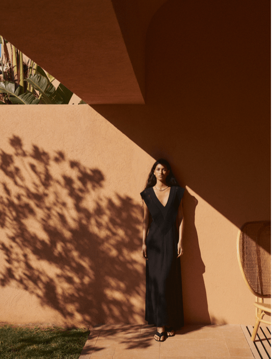 massimo dutti lanena haljina