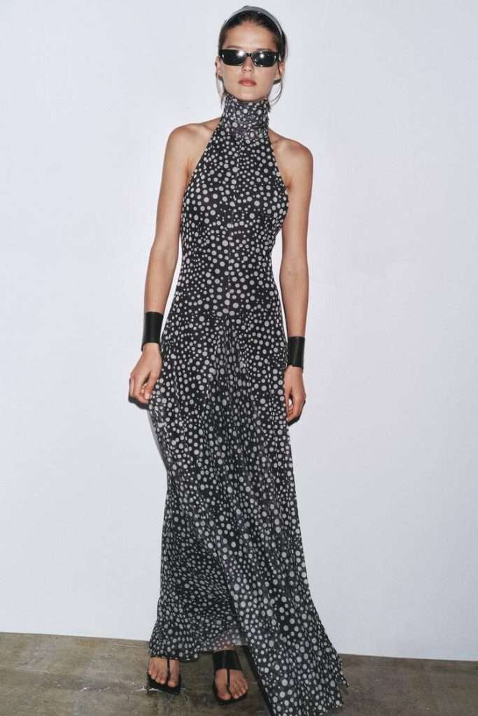 zara haljina s tockicama