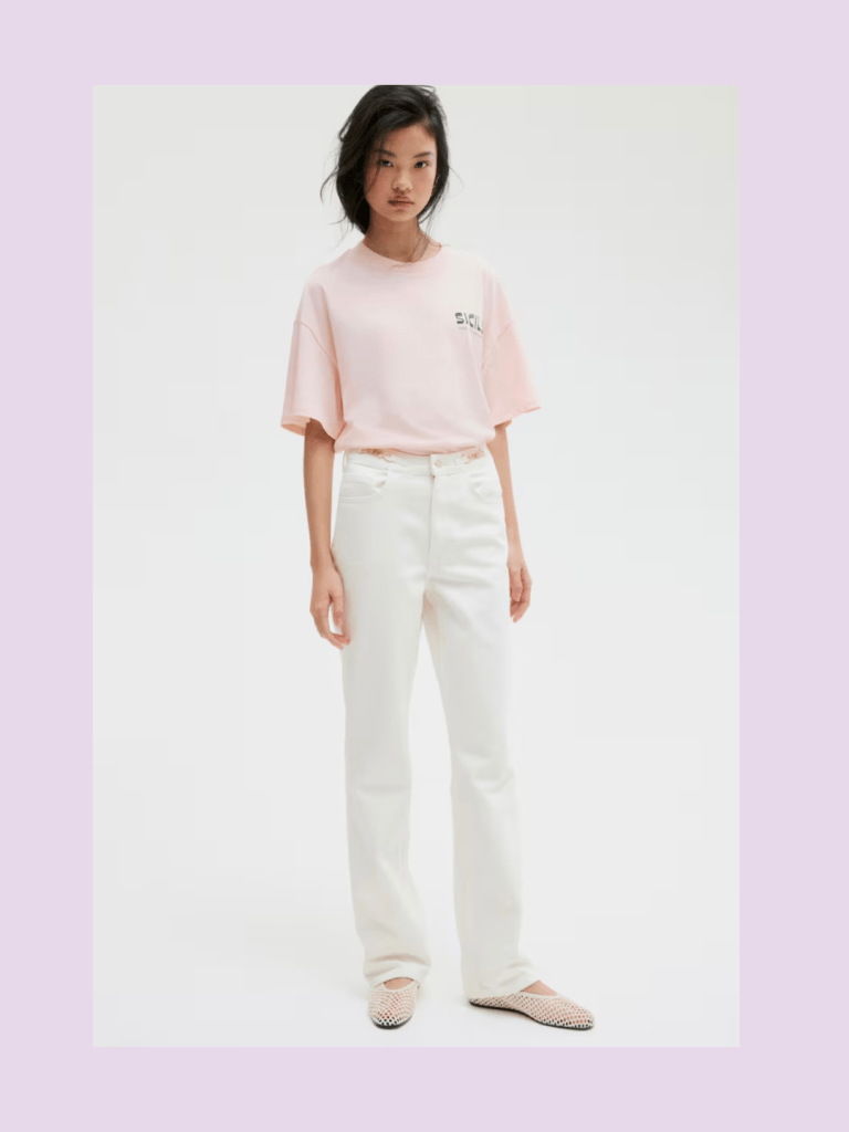 h&m bijele traperice