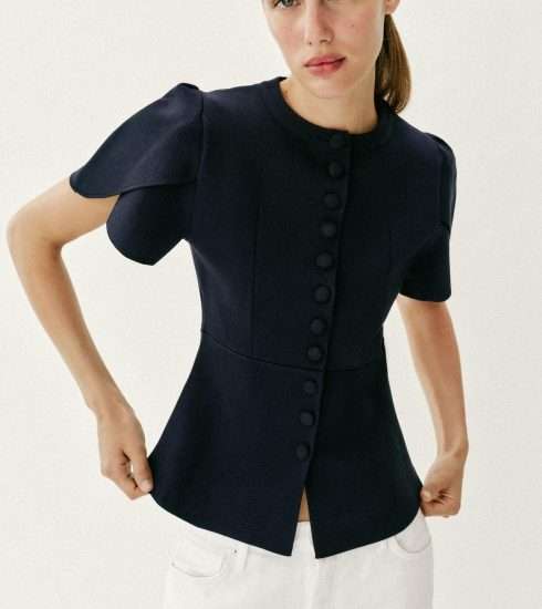 zara kardigan tamno plavi