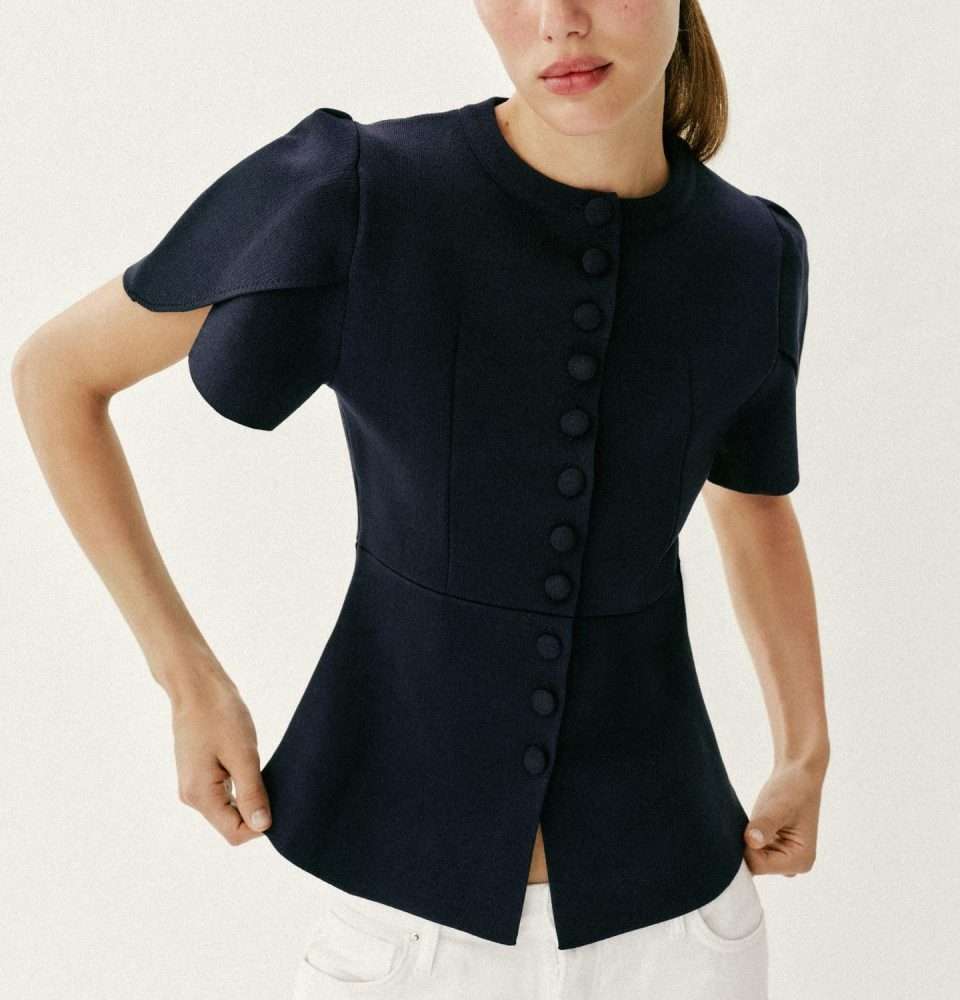 zara kardigan tamno plavi